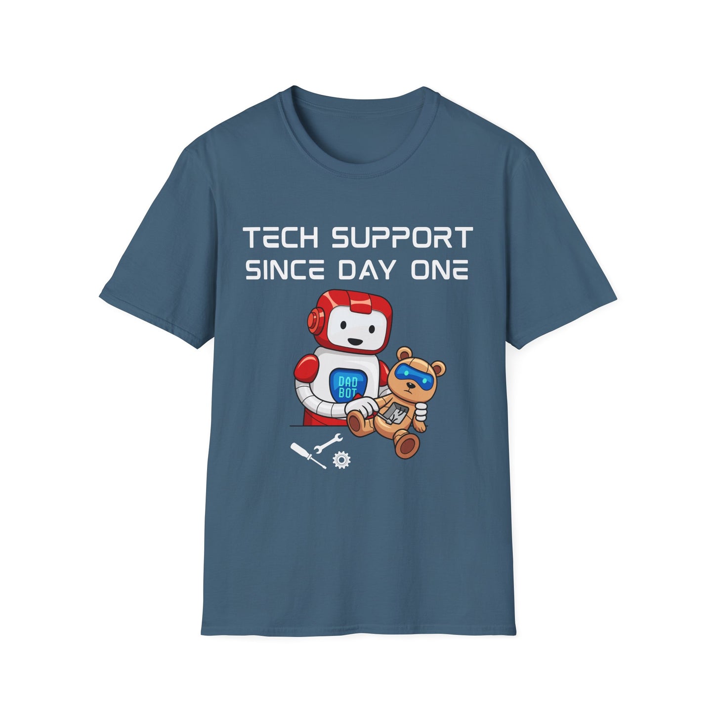 Tech Support DADBot Design - Unisex Softstyle T-Shirt