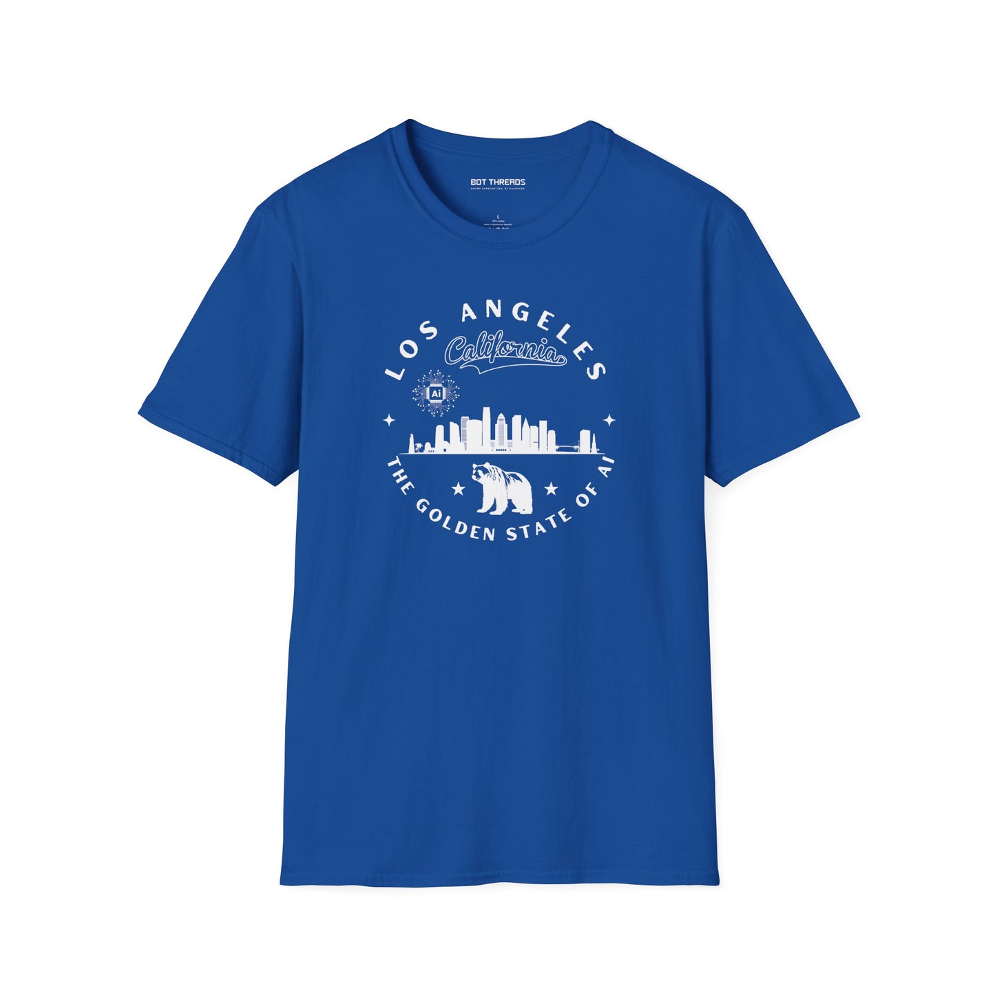Los Angeles CA The Golden State of AI - Unisex Softstyle Tee