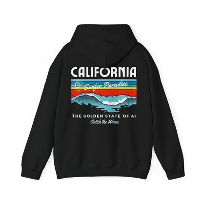 Catch the Wave CA The Golden State of AI - Perfect for AI Tech Beach Lovers & Adventure Seekers