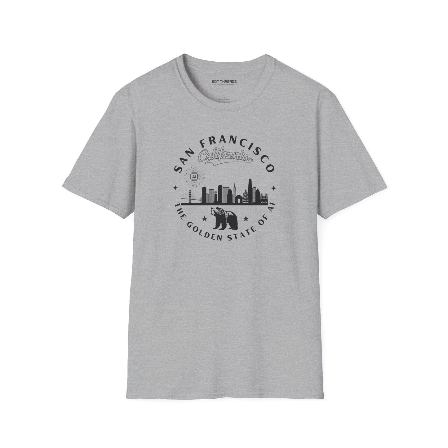San Francisco CA The Golden State of AI - Unisex Softstyle Tee