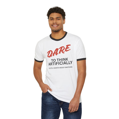 Retro Unisex Tee - D A R E To Think Artificially