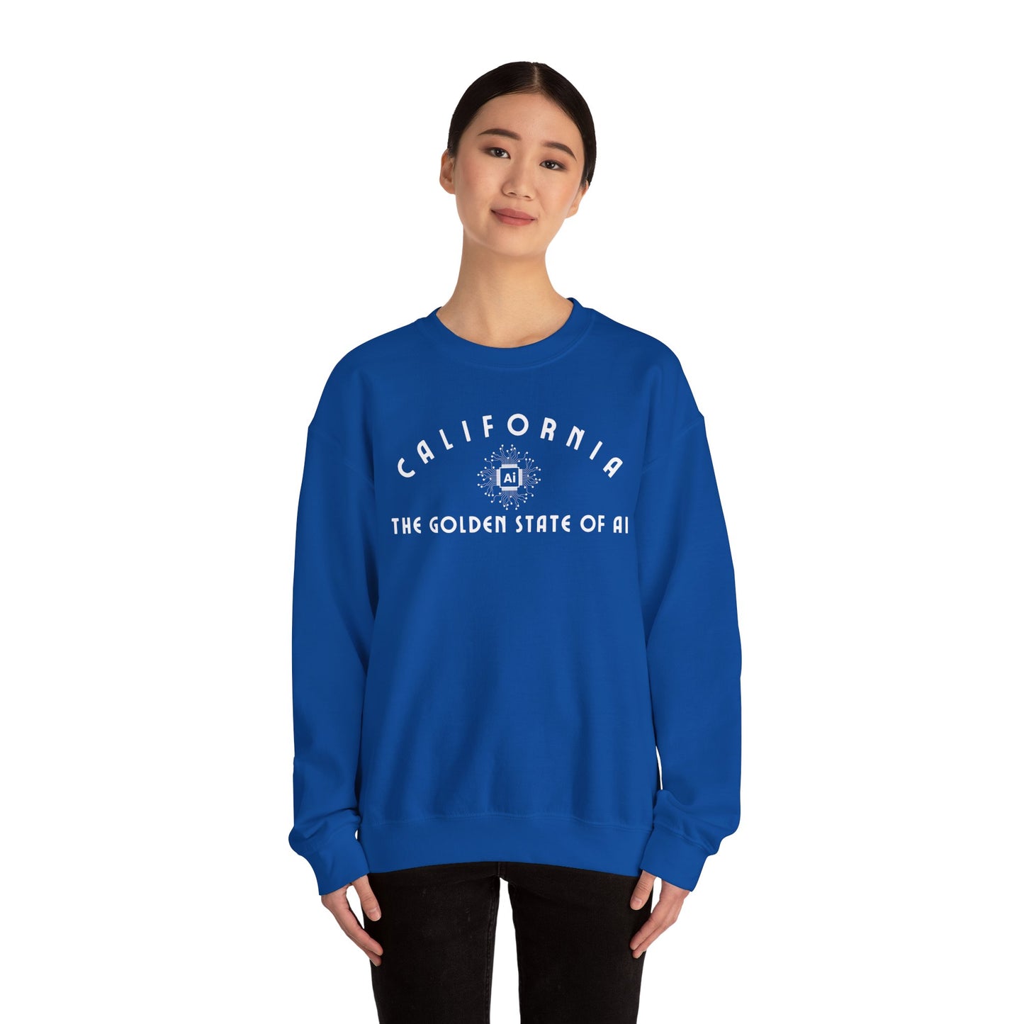 California The Golden State of AI - Crewneck Sweatshirt