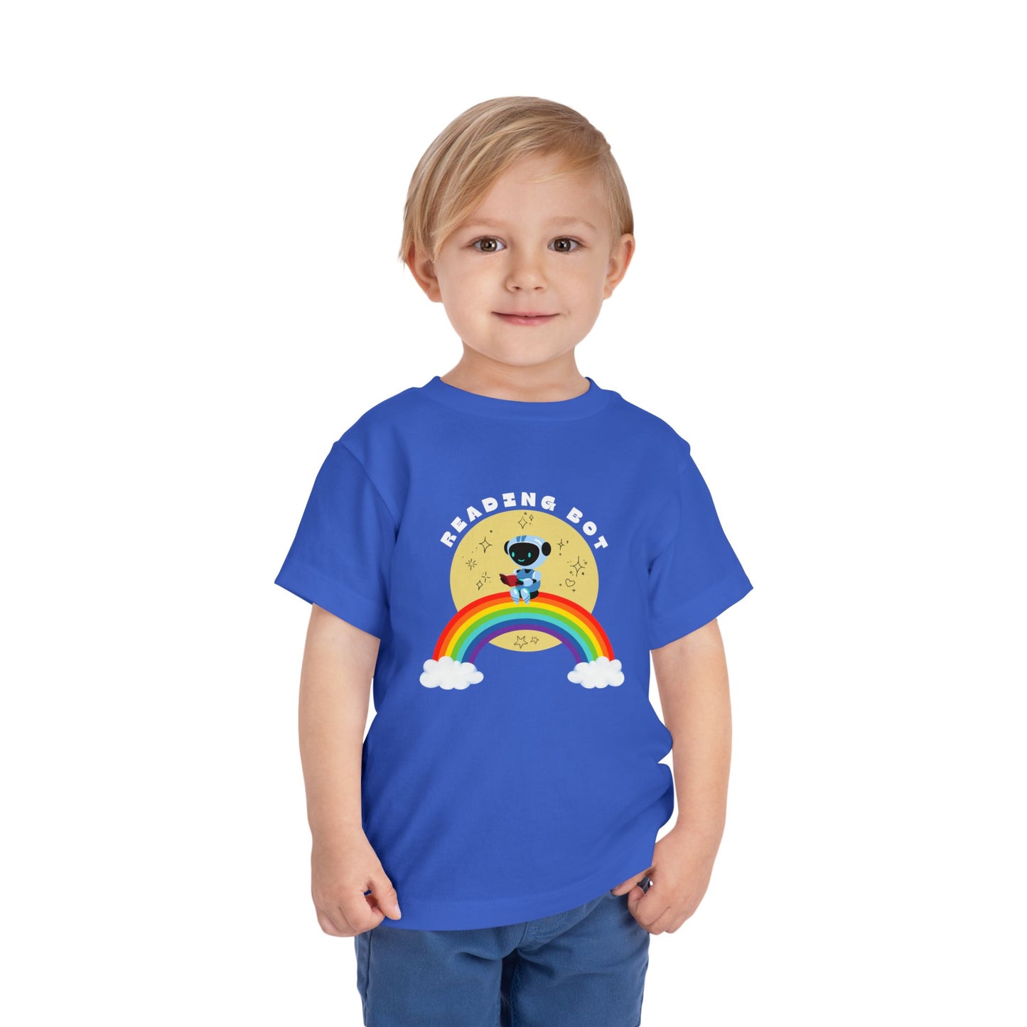 Rainbow Reading Bot - Toddler Tee