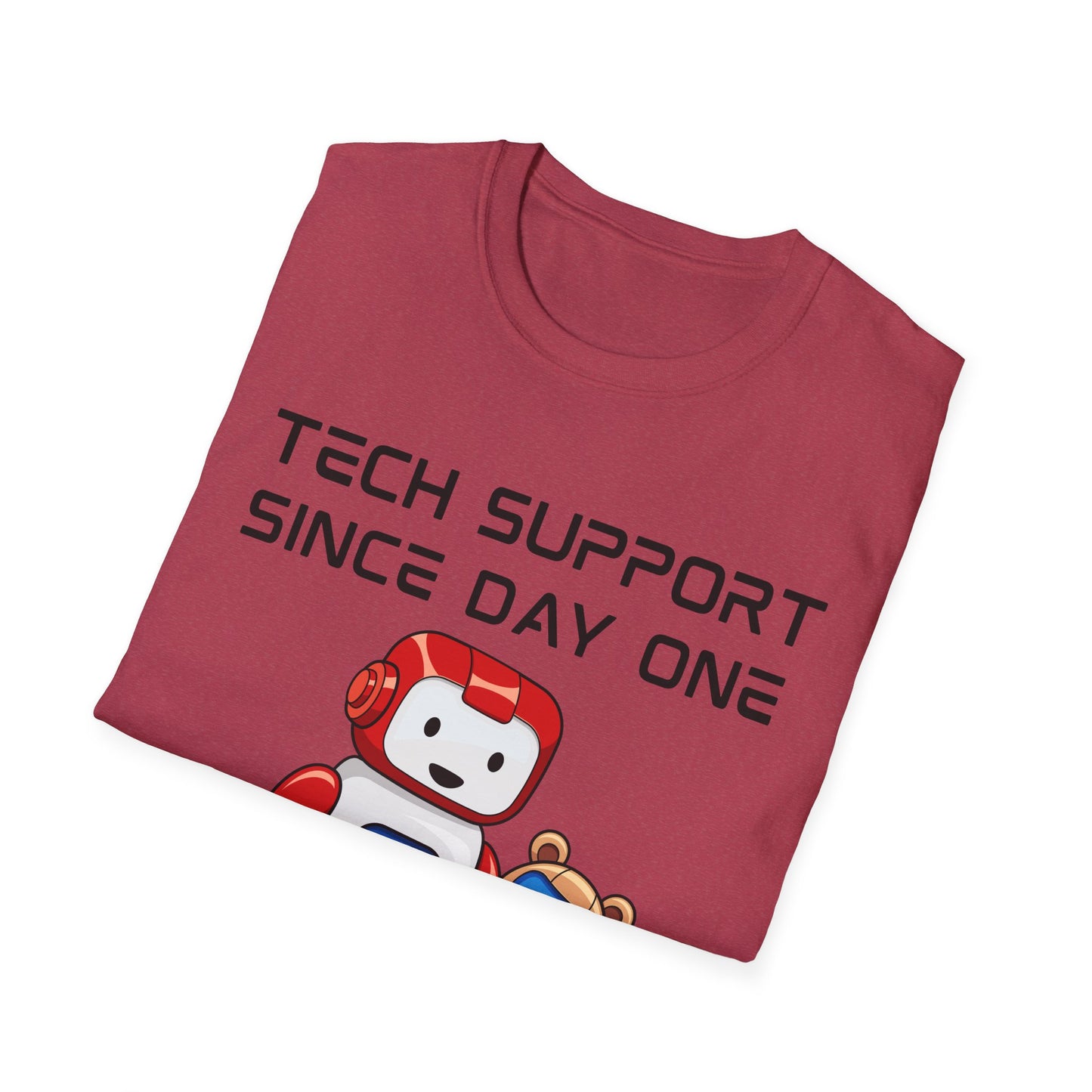 Tech Support DADBot Design - Unisex Softstyle T-Shirt