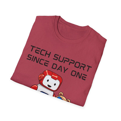 Tech Support DADBot Design - Unisex Softstyle T-Shirt