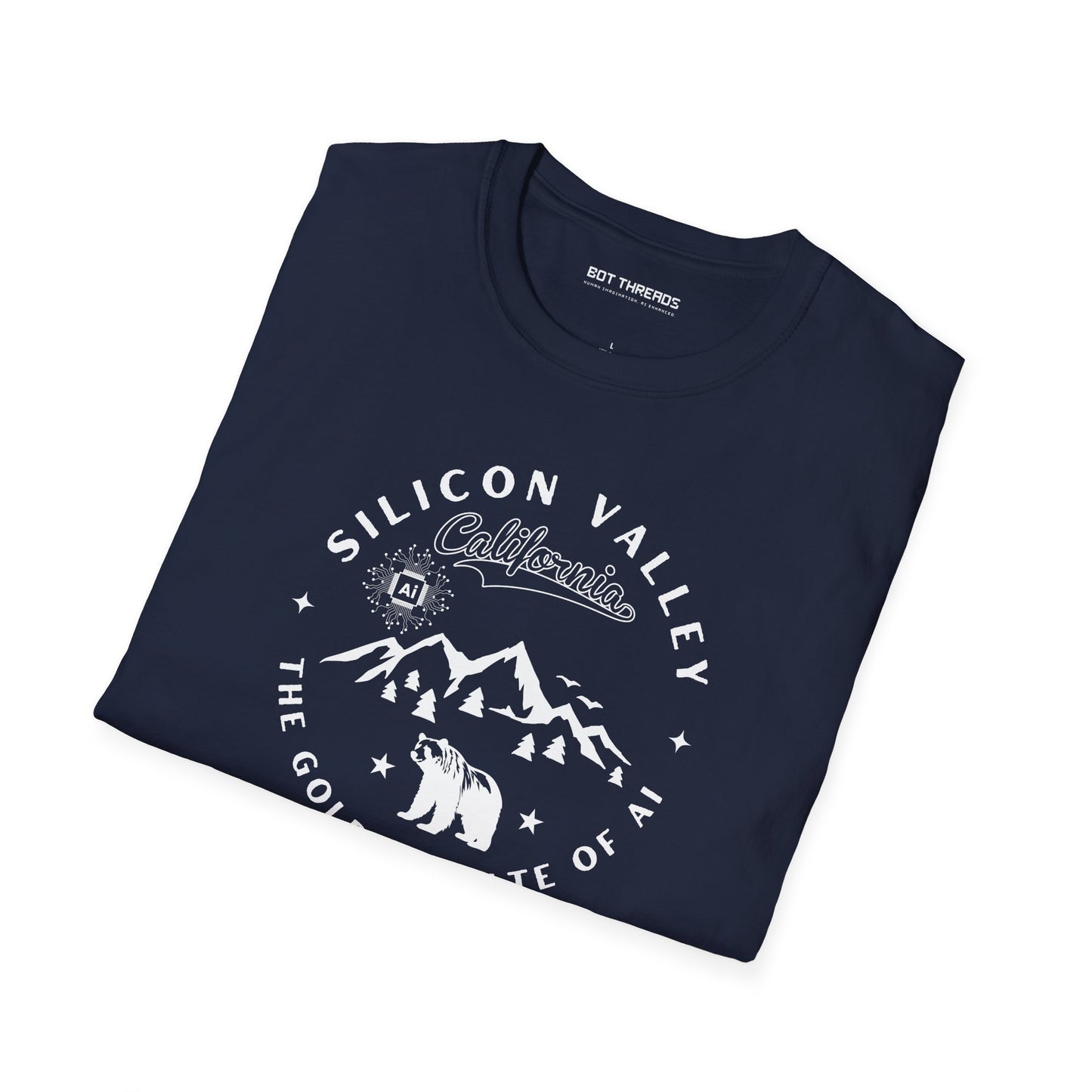 Silicon Valley CA The Golden State of AI - Unisex Softstyle Tee