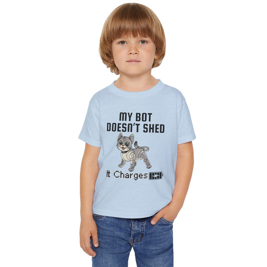 My CatBot Doesn't Shed It Charges - Cute Short Sleeve Tee