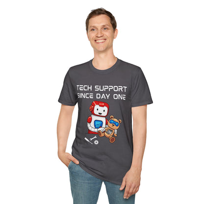 Tech Support DADBot Design - Unisex Softstyle T-Shirt