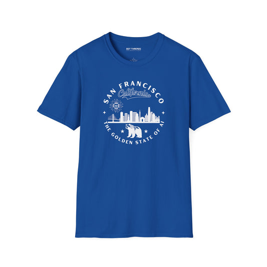 San Francisco CA The Golden State of AI - Unisex Softstyle Tee