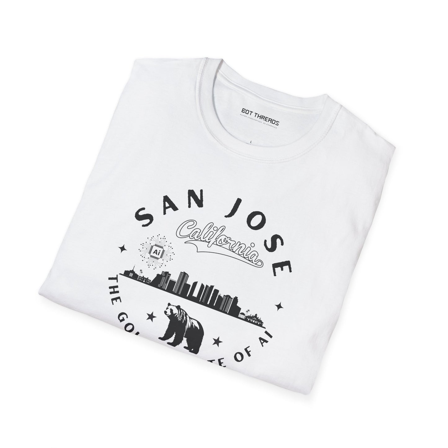 San Jose CA The Golden State of AI - Unisex Softstyle Tee