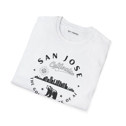 San Jose CA The Golden State of AI - Unisex Softstyle Tee