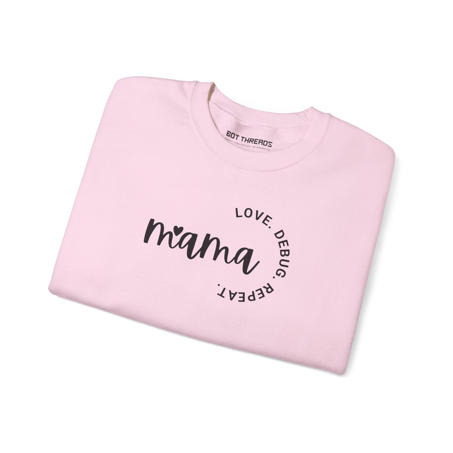Love. Debug. Repeat. - Cozy Crewneck Sweatshirt