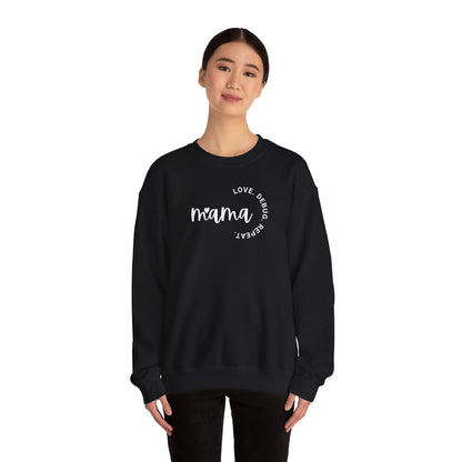 Love. Debug. Repeat. - Cozy Crewneck Sweatshirt