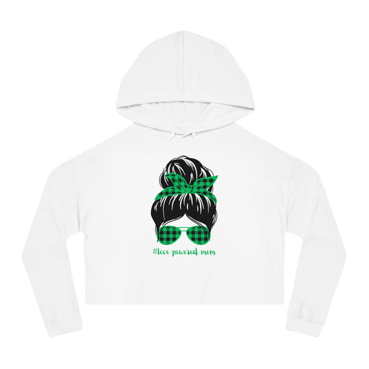 Women's Cropped Hoodie - LovePowered Mom