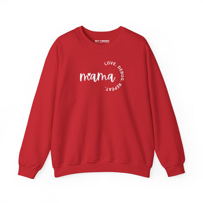 Love. Debug. Repeat. - Cozy Crewneck Sweatshirt