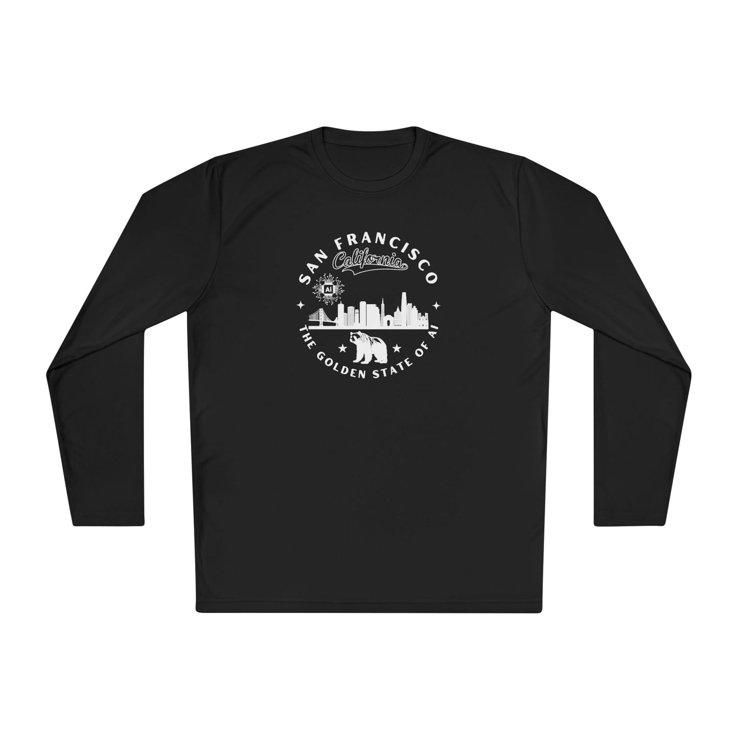 San Francisco CA The Golden State of AI - Unisex Long Sleeve Tee