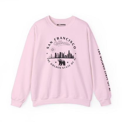 San Francisco CA The Golden State of AI - Crewneck Unisex Sweatshirt