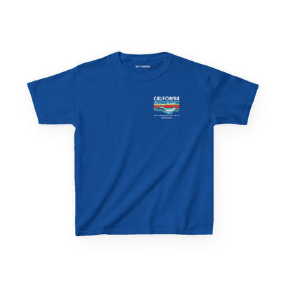 Catch the Wave CA Golden State of AI Themed Kids Heavy Cotton Tee
