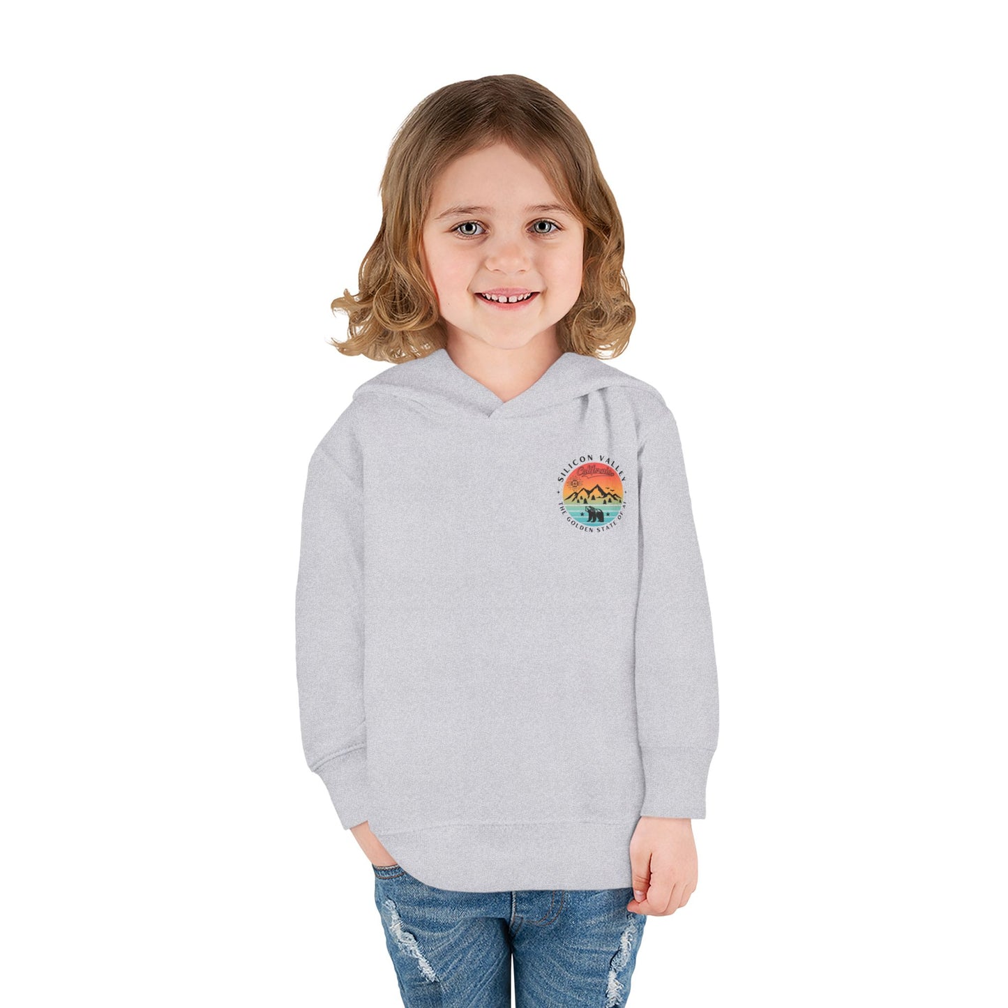 Silicon Valley CA The Golden State of AI - Toddler Tech Themed Hoodie
