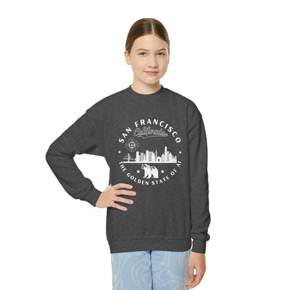 San Francisco CA The Golden State of AI Youth Crewneck