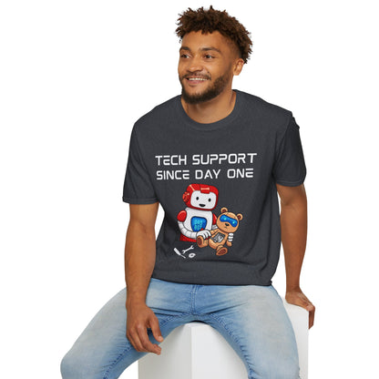 Tech Support DADBot Design - Unisex Softstyle T-Shirt