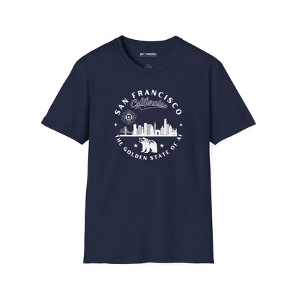 San Francisco CA The Golden State of AI - Unisex Softstyle Tee