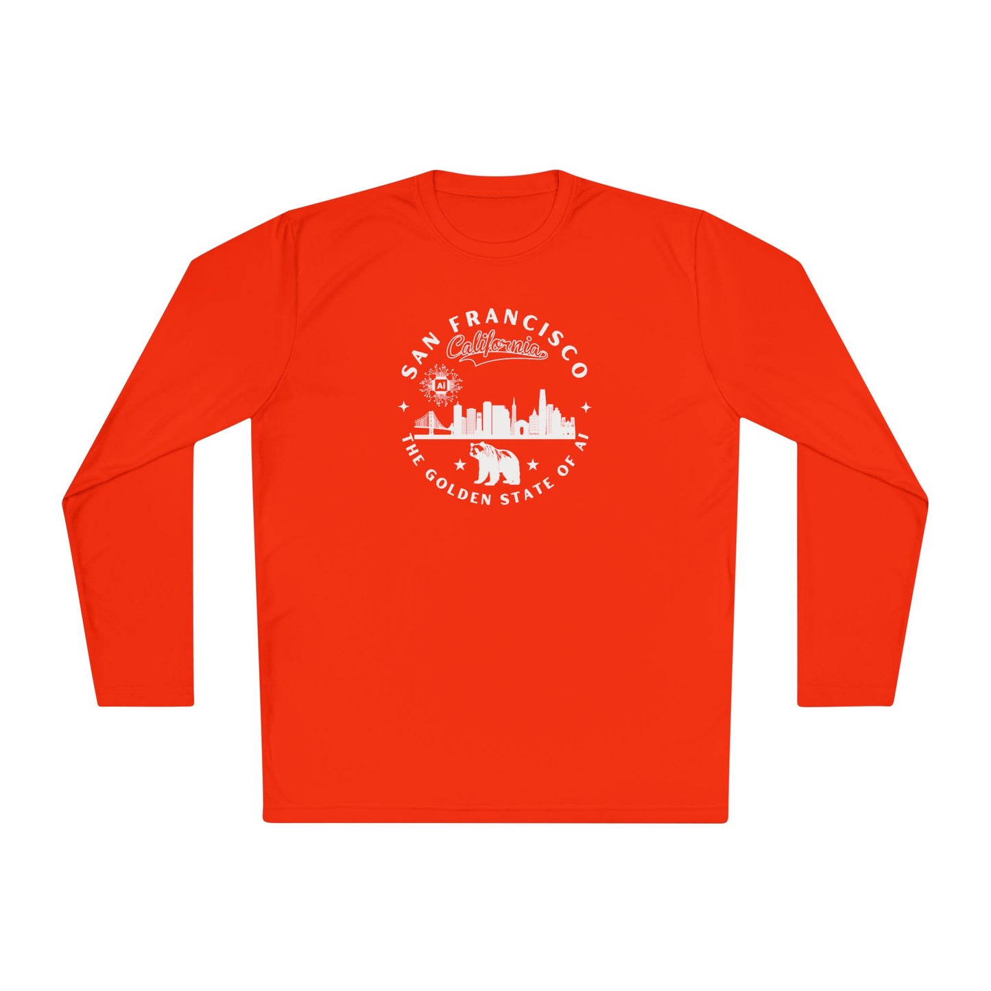 San Francisco CA The Golden State of AI - Unisex Long Sleeve Tee