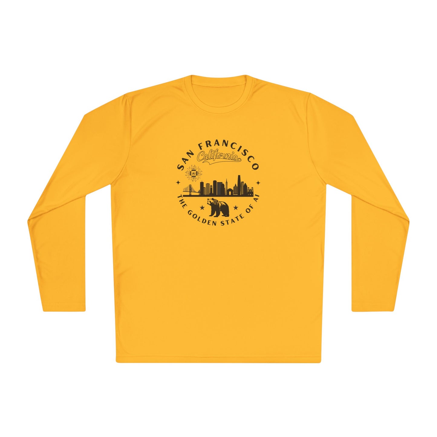 San Francisco CA The Golden State of AI - Unisex Long Sleeve Tee