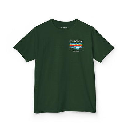 Catch the Wave CA Golden State of AI Themed Kids Heavy Cotton Tee