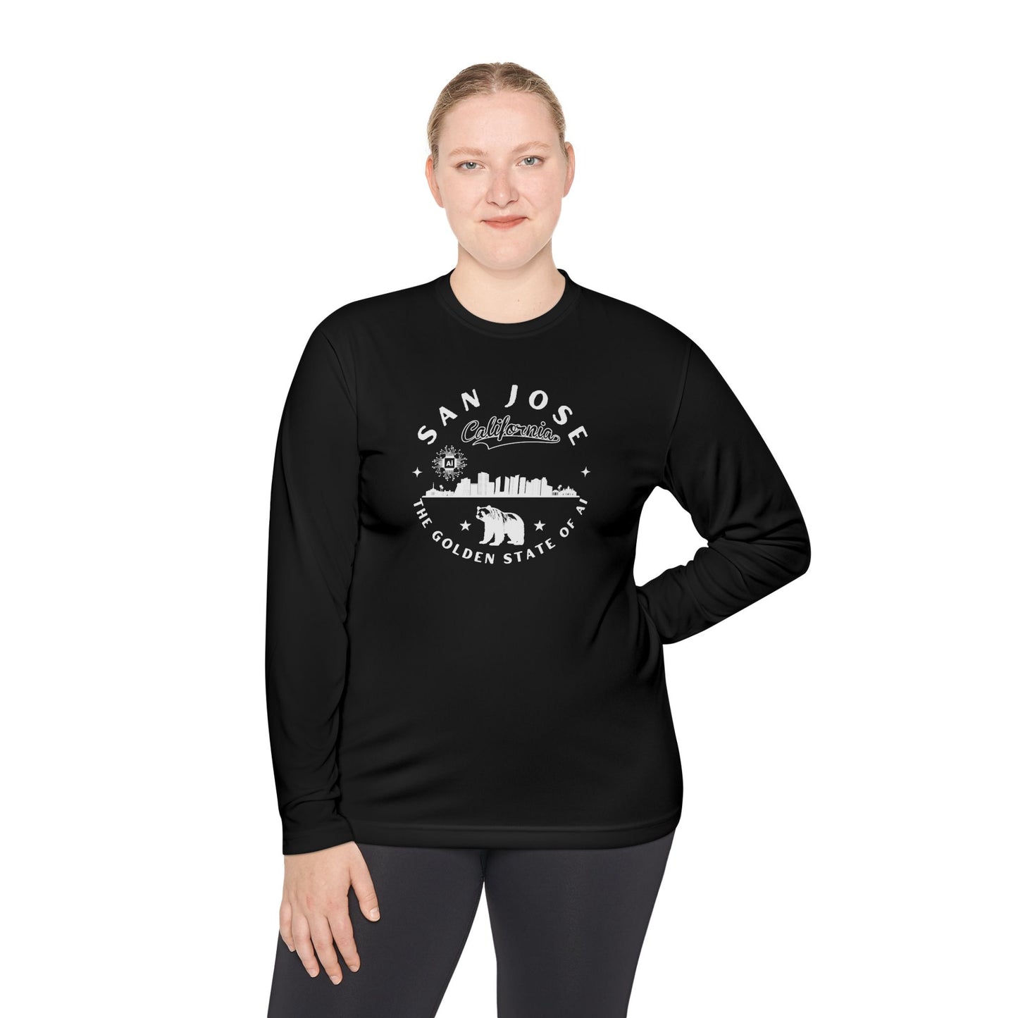 San Jose CA The Golden State of AI - Unisex Long Sleeve Tee