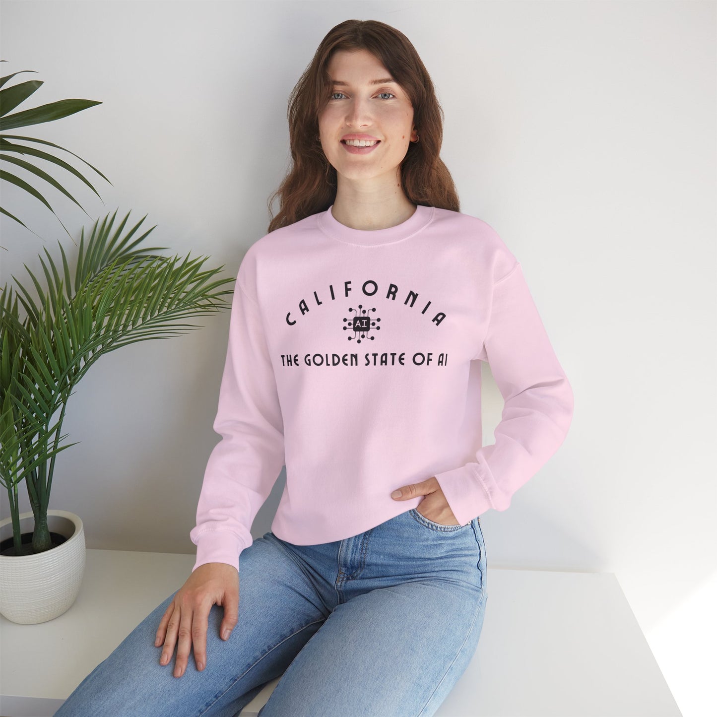 California The Golden State of AI - Crewneck Sweatshirt
