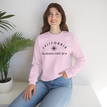 California The Golden State of AI - Crewneck Sweatshirt