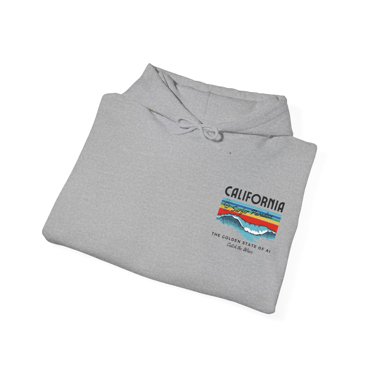 Catch the Wave CA The Golden State of AI - Perfect for AI Tech Beach Lovers & Adventure Seekers
