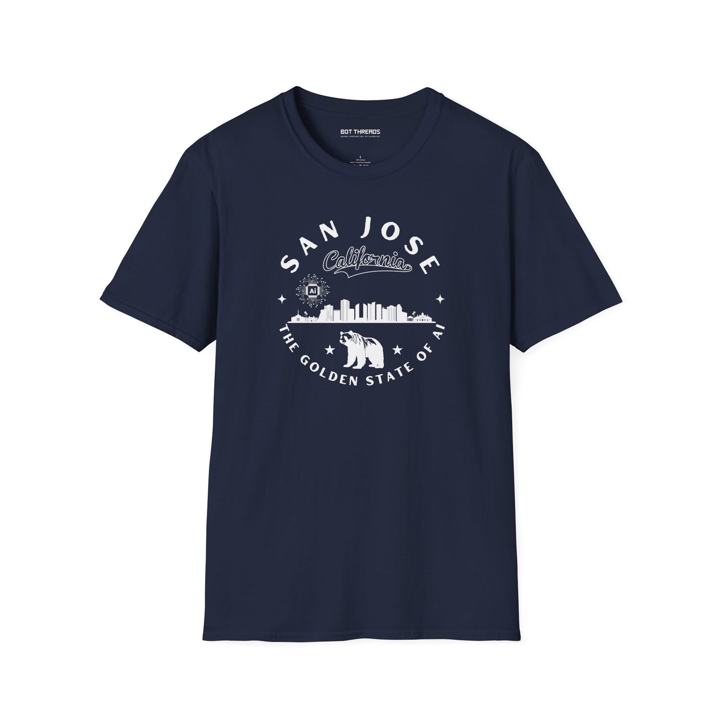 San Jose CA The Golden State of AI - Unisex Softstyle Tee