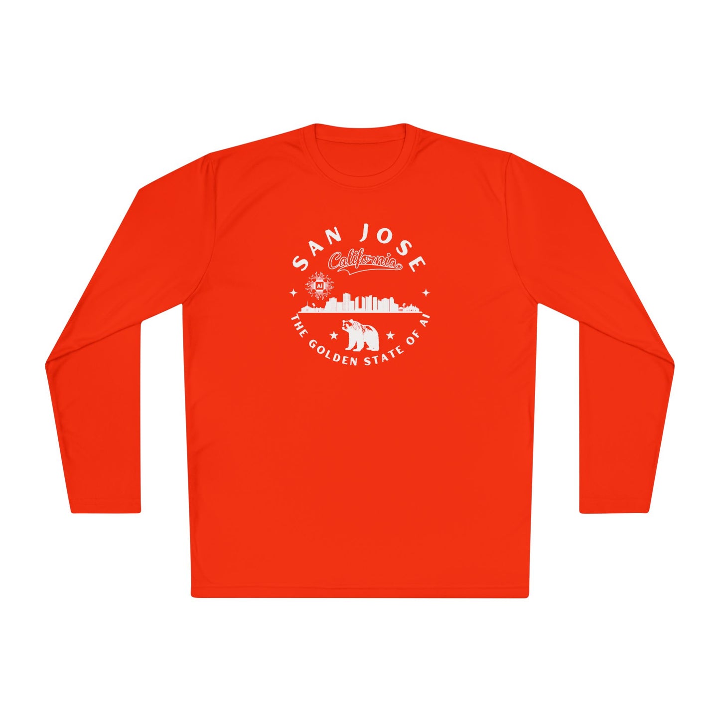 San Jose CA The Golden State of AI - Unisex Long Sleeve Tee
