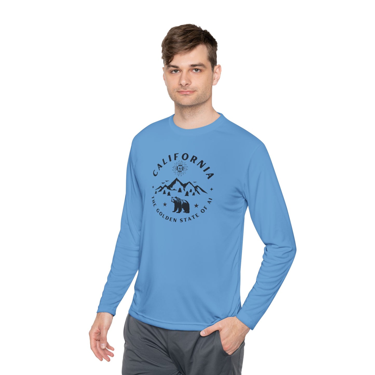 California The Golden State of AI - Unisex Long Sleeve Tee