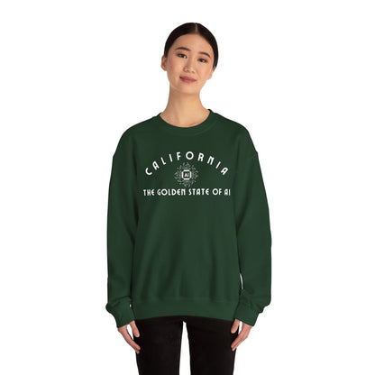 California The Golden State of AI - Crewneck Sweatshirt