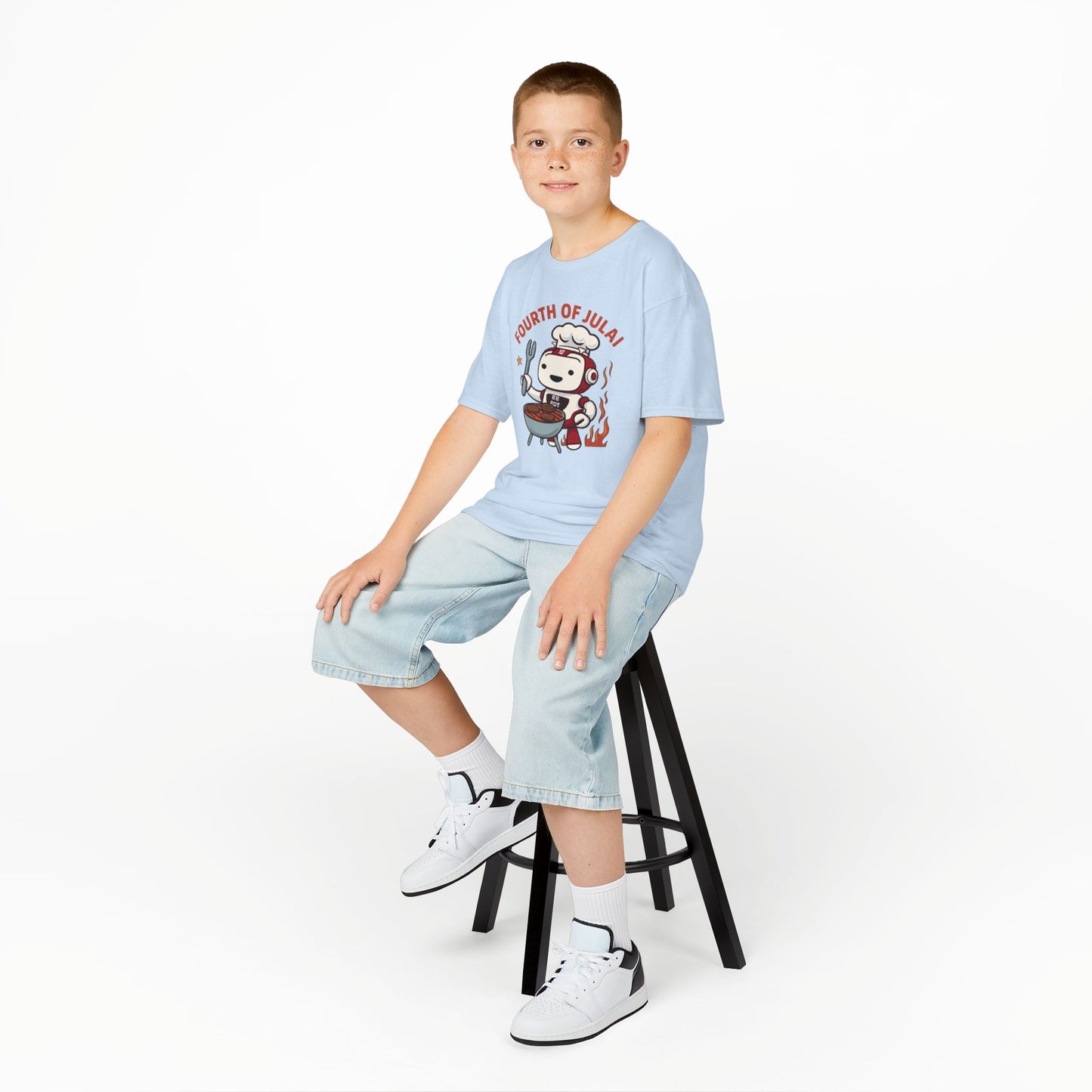 Kids Fourth of July"AI" Design Tee