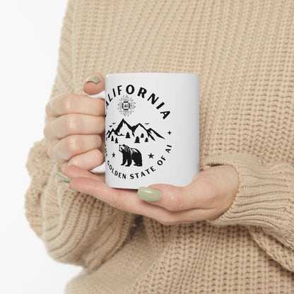 Ceramic Mug - California The Golden State of AI Design