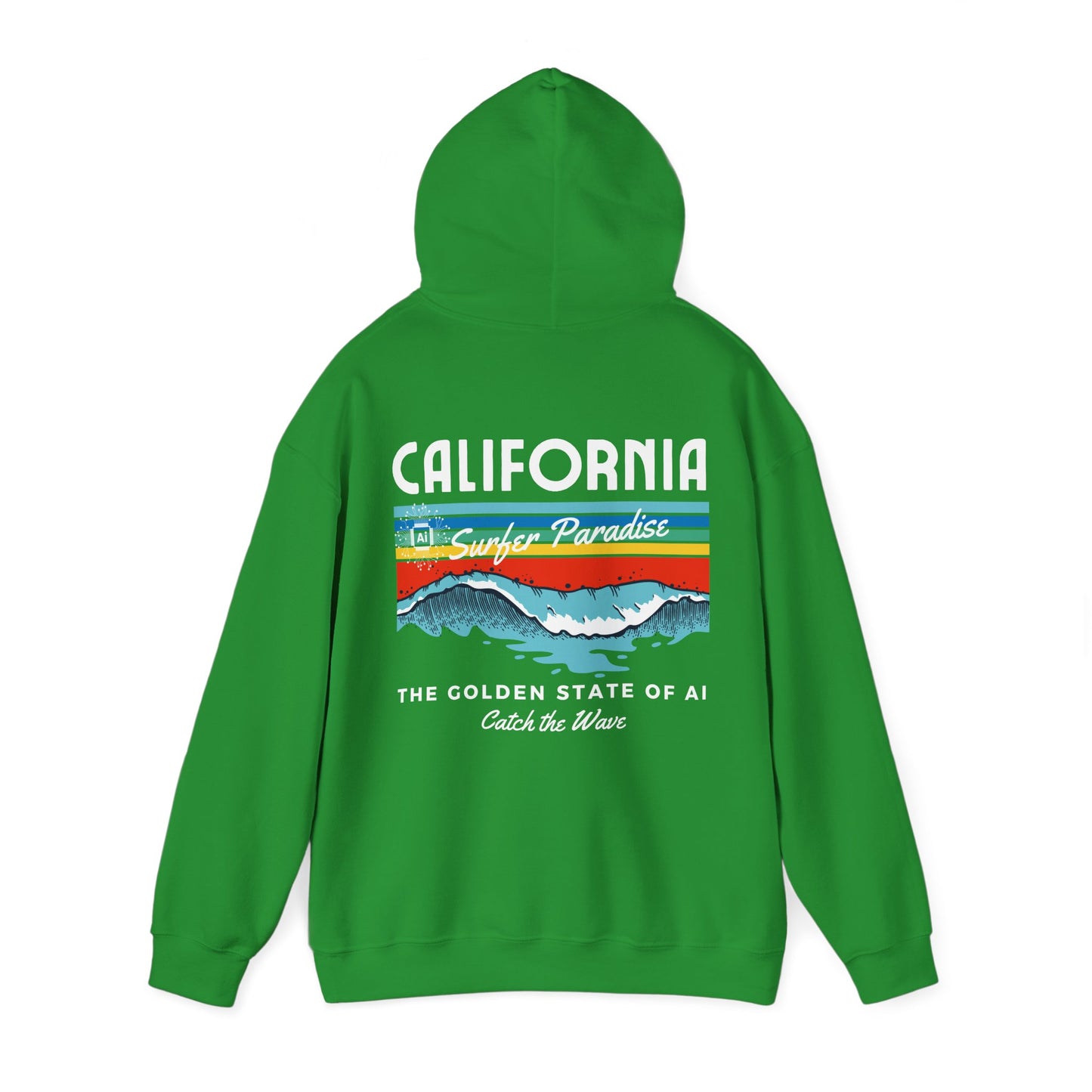 Catch the Wave CA The Golden State of AI - Perfect for AI Tech Beach Lovers & Adventure Seekers