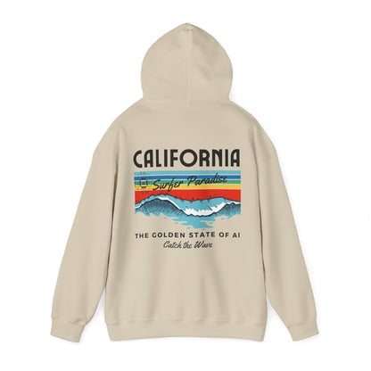 Catch the Wave CA The Golden State of AI - Perfect for AI Tech Beach Lovers & Adventure Seekers