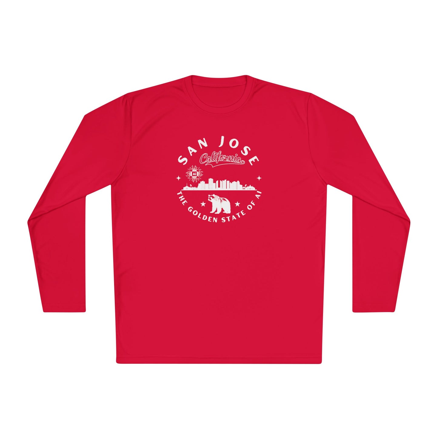 San Jose CA The Golden State of AI - Unisex Long Sleeve Tee