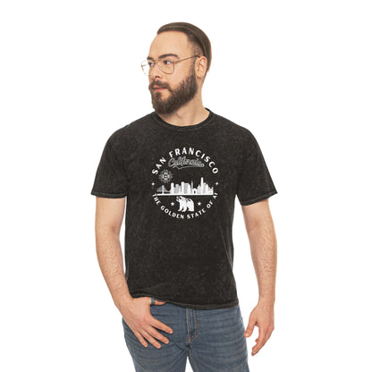 SF CA The Golden State of AI - Mineral Wash Tee
