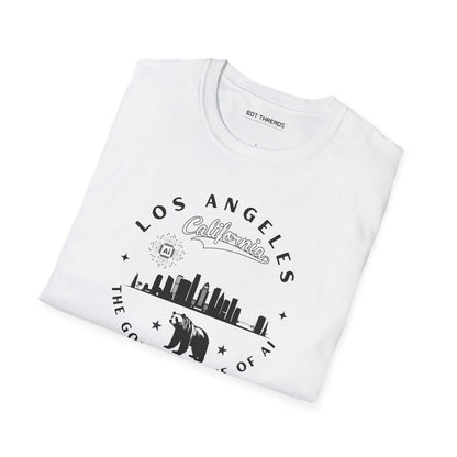 Los Angeles CA The Golden State of AI - Unisex Softstyle Tee