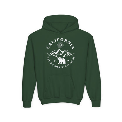 California The Golden State of AI Youth Hoodie