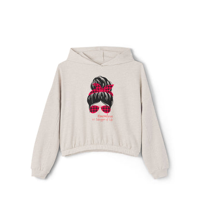 #MomLove #1 Debugger of Life - Women's Cinched Bottom Hoodie