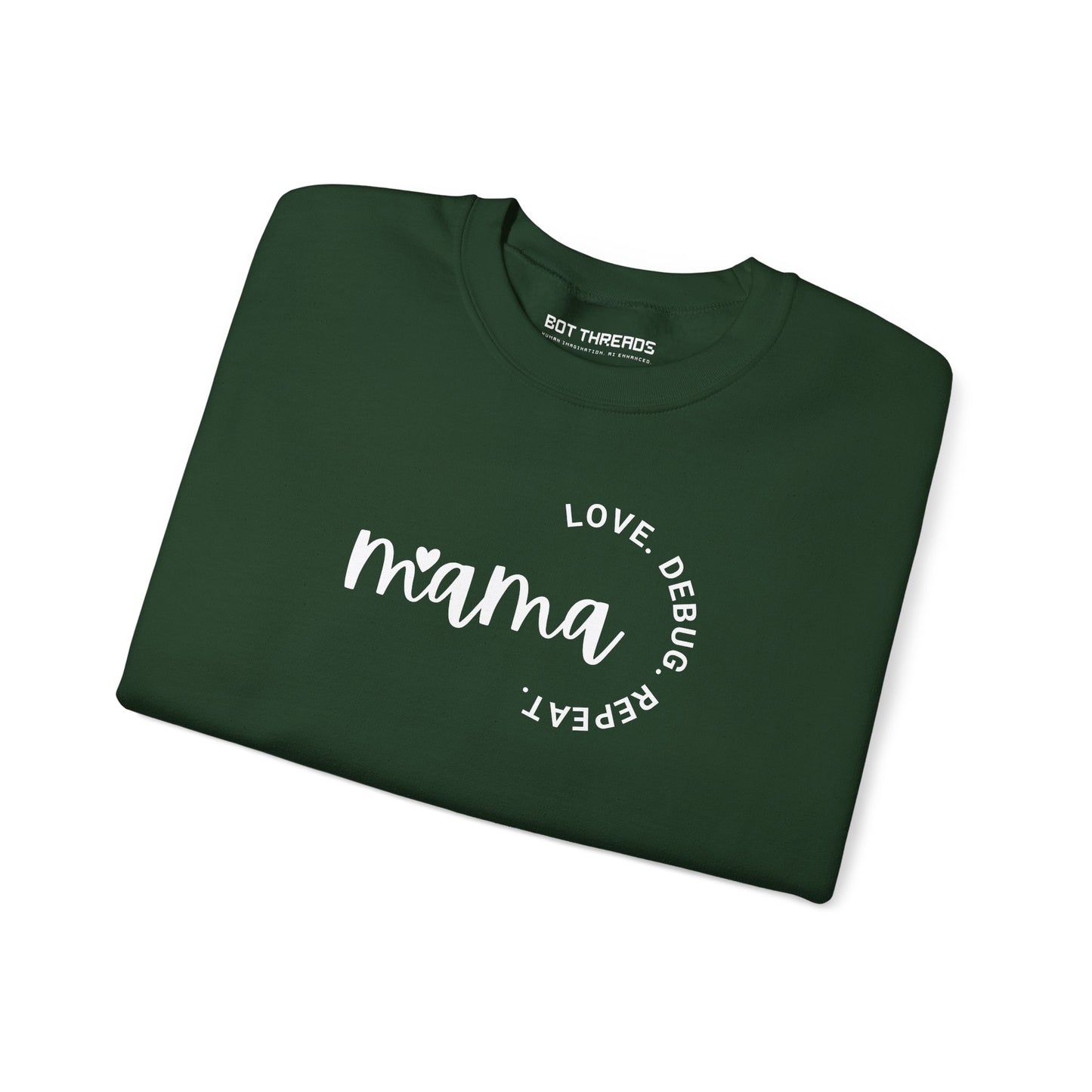 Love. Debug. Repeat. - Cozy Crewneck Sweatshirt