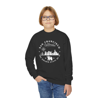 San Francisco CA The Golden State of AI Youth Crewneck