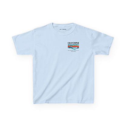 Catch the Wave CA Golden State of AI Themed Kids Heavy Cotton Tee