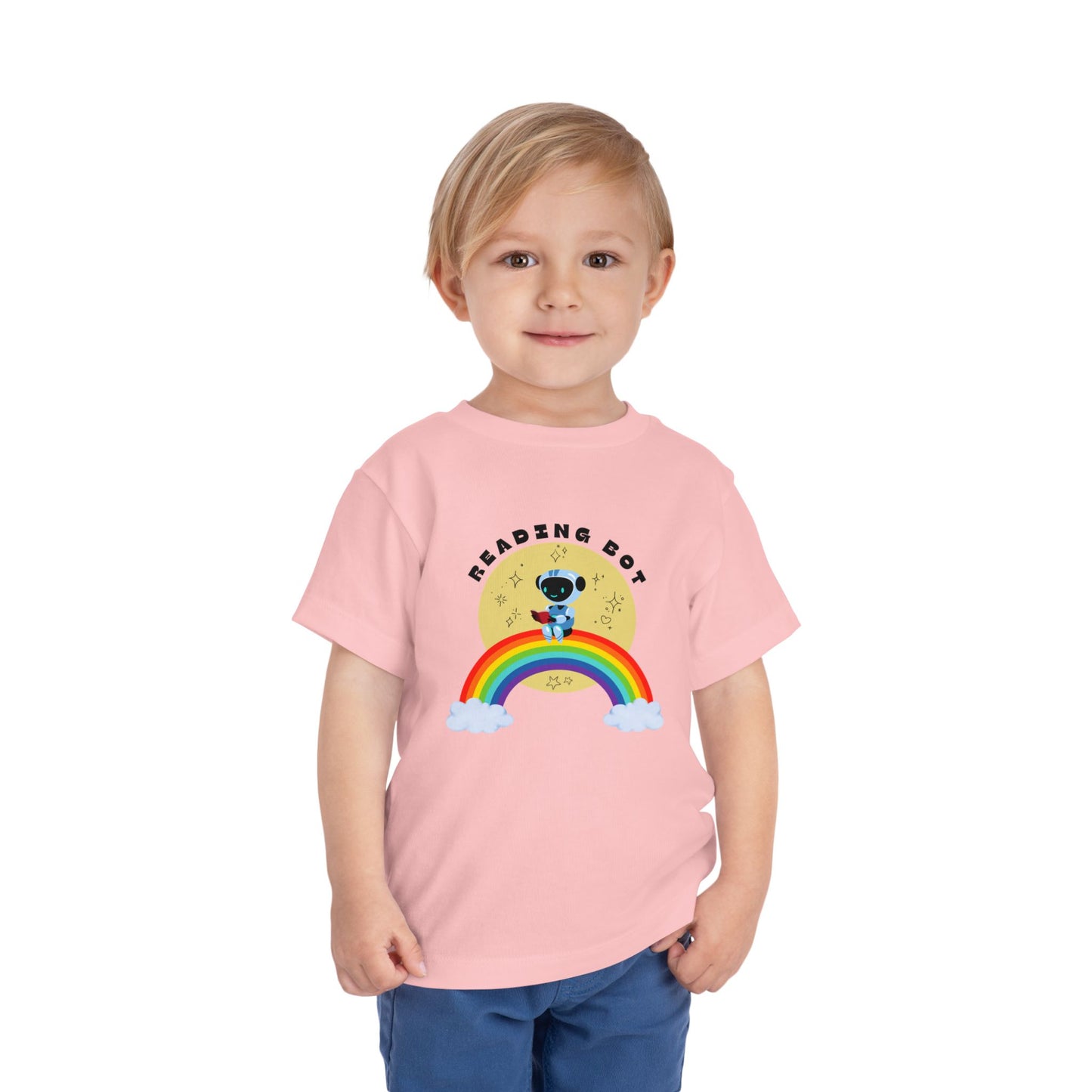 Rainbow Reading Bot - Toddler Tee